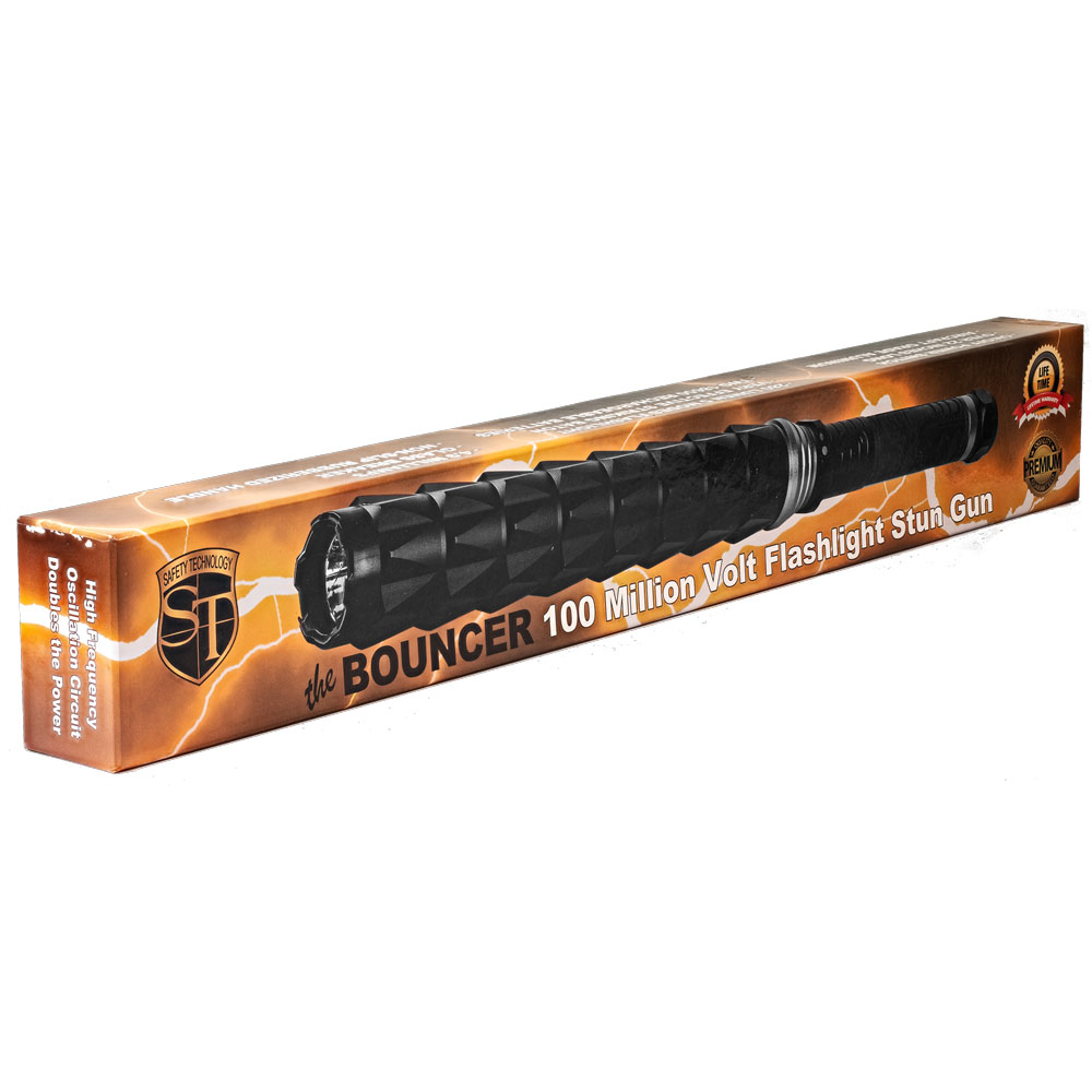 100 Million volt Bouncer Stun gun with Flashlight view 3